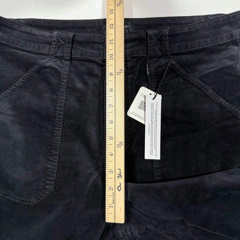 SANCTUARY velveteen hayden bootcut black sz 33 velvet moto biker NWT whimsigoth - Picture 13 of 13